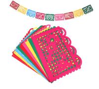 ZUNOXAZ Bannière Jour des Morts Non Tissé Décoration de Fête Mexicaine Colorée Motifs Traditionnels et Facile à Suspendre pour Intérieur et Extérieur