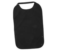 ZUNOXAZ Bavoir Adulte Imperméable Polyester avec Design Élastique Protection Alimentaire Lavable Bavoir à Suspendre pour Seniors Personnes Âgées et Handicapées Récupérateur de Noir