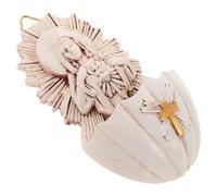 ZUNOXAZ Bénitier Mural en Résine 6,5x4x12 Cm pour Déco Murale Catholique, Décoration D'entrée Intérieure pour Salon D'église, Fontaine d'eau Bénite, Présent Cérémonie Baptême ou Première