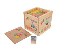 ZUNOXAZ Blocs Bois ABC et Chiffres pour Tout-Petits Jeu Empilage Éducatif Montessori Préscolaire pour Apprentissage et Développement Cognitif