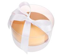 ZUNOXAZ Boîte à Fleurs Ronde en Acrylique Transparente 1pc, Jardinière Vide pour Composition de Fleur, Coffret Présent pour Fête des Mères, Emballage Décoratif pour Roses Éternelles,