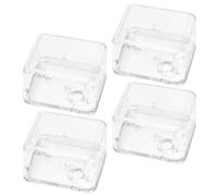 ZUNOXAZ Boîte À Musique 4 Pièces avec Mécanisme À Remontoir Étui De Rangement Transparent pour Musical Instrumental