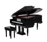 ZUNOXAZ Boîte à Musique Piano Miniature Noire 20X14X11 CM Mélodie Modèle Décoratif Unique pour Bureau Présent D’Anniversaire Élégant et Ornement Musical Sophistiqué