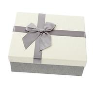 ZUNOXAZ Boîte Cadeau Élégante avec Noeud en Ruban Boîte à Bonbons Rectangulaire Coffret Anniversaire et Saint-valentin Rangement Cosmétique Pratique et Décoratif