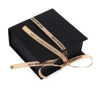 ZUNOXAZ Boîte Cadeau Magnétique Noire avec Couvercle Pliant et Ruban Coffret Offrir pour Petits pour Mariage Anniversaire et Fêtes