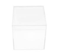 ZUNOXAZ Boîte D'affichage en Acrylique Transparente 10x10 Cm, Vitrine Anti-poussière 5 Faces sans Socle, Boîte de Rangement pour Figurines et Maquettes, Présentation et Protection