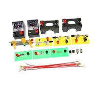 ZUNOXAZ Boîte Expérimentale Électrique Kit D'instruments Pédagogiques D'électricité Portable en PVC en Couleur Facile à Transporter en Couleur pour Collège pour Expériences Physiques
