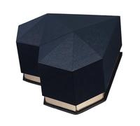 ZUNOXAZ Boîte Présent pour Fleurs Éternelles Saint-Valentin 24X24X14 CM en Carton Rigide Noir Coffret Vide pour Emballage Floral Étui de Rangement Mariage et Décoration Coffret Présent