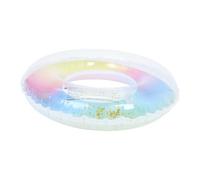 ZUNOXAZ Bouée de Natation Gonflable Paillettes Translucide Dégradé Arc Ciel Anneau de Baignade Sécurité Adulte Pratique et
