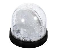 ZUNOXAZ Boule à Neige Photo Miniature à Sublimation Cadre Photo Noir avec Socle Boule à Neige Vierge en Plastique DIY Personnalisable pour Présents Fête Anniversaire Décoration