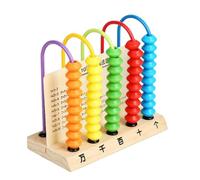 ZUNOXAZ Boulier Éducatif Bois pour Garçon Fille Abacus avec Perles Colorées pour Apprentissage Mathématique de Comptage pour Filles et Garçons Outil Éducation Précoce Mathématiques