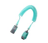 ZUNOXAZ Bracelet Anti-perte Sécurisé Pour Tout-petits, Lien De Poignet Verrouillé 2,5 M, Tissu Coton Confortable, Fil Acier Résistant, Vert, Harnais Sécurité Garçon Et Filles Voyage