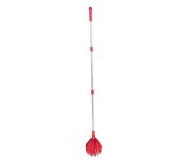 ZUNOXAZ Brosse à Poils Durs pour Toiles D'araignée avec Manche Télescopique 1,4 M Rouge, Brosse de Nettoyage Longue pour Plafonds Hauts et Murs, Outil Multifonction pour Intérieur