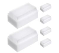 ZUNOXAZ Brosse Éponge de Bain pour Bébé 6pcs Blanche, Douce et Facile à Tenir, Brosse Sensorielle Double Face pour Tout-petits, Maison Crèche