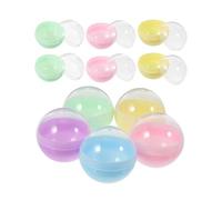 ZUNOXAZ Capsules Rondes Vides en Plastique Semi-Transparentes 32 MM Lot de 120 Pièces Multicolores Style Macaron Compatibles Distributeurs Automatiques pour Loisirs Créatifs Jeux et