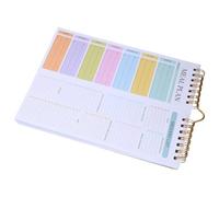 ZUNOXAZ Carnet de Planification de Repas Hebdomadaire A5 à Spirale, Bloc-notes Détachable 52 Pages Non Daté, Agenda Liste de Courses et Menus Cuisine Familiale, Organisation