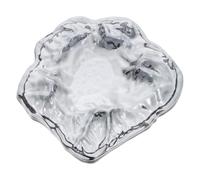 ZUNOXAZ Cendrier Verre Cristal Style Glacial Élégant pour Cigares Résistant Au Vent Décoratif pour Bureau Intérieur et Extérieur Ornement de Table Multifonction pour Maison et Bar