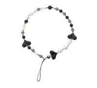 ZUNOXAZ Chaîne Téléphone Acrylique Perles Cœur Antidérapante Anti-perte Lanière Portable Décor Compatible Clés Caméra