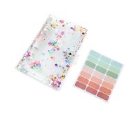 ZUNOXAZ Classeur Budget Transparent Multifonction avec Poche Étanche Organiseur Portable pour Cartes et Reçus Cahier avec Étiquettes et Compartiments Polyvalents
