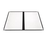 ZUNOXAZ Classeur Transparent PVC pour Menu Couverture de Protège-cahier Polyvalente Pochette pour Menu et Carnet Facile à Nettoyer et Portable Adaptée pour Journaux et Notes