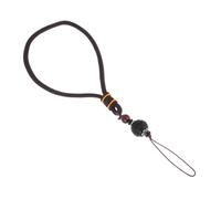ZUNOXAZ Cordon De Téléphone Antidérapant Vajra Bodhi, Breloque Pour Téléphone Portable Compact, Sangle De Poignet Courte En Bois, Décoration Paquet Légère, Usage Quotidien