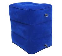 ZUNOXAZ Coussin Gonflable Réglable et Flocage Confort Voyage Bureau Maison Réduit Douleurs Dos et Favorise Circulation Bleu Foncé