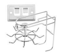 ZUNOXAZ Crochet Mural Rotatif Griffes Acier Inoxydable Sans Clou Support Ustensiles Cuisine Facile à Installer Organisateur Multifonction