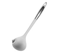 ZUNOXAZ Cuillère Acier Inoxydable et Silicone Cuillère Séparatrice de Graisse pour Cuisine Ustensile Pratique et Facile à Nettoyer pour Soupe Claire et Saine