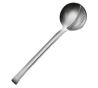 ZUNOXAZ Cuillère Écumoire Inox avec Manche Long pour Filtrer Huile et Graisse Séparateur Soupe Réutilisable Capacité Pratique pour Cuisine Maison et Professionnelle