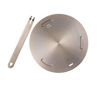 ZUNOXAZ Diffuseur de Chaleur pour Plaque de Cuisson à Induction en Acier Inoxydable et Alliage D'aluminium, Surface Lisse Facile à Nettoyer, Set de 1 Adaptateur Induction Professionnel