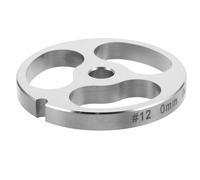 ZUNOXAZ Disque Hachoir à Viande Acier Inoxydable 3 Trous Grand Format Compatible Poussoir Manuel pour Fabrication Maison de Saucisses