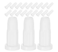 ZUNOXAZ Douilles de roulettes Rondes pour Berceau Bébé 50 Pcs Blanc Plastique Renforcé Anti-Glissement Sol Remplacement Manchon Tige Meuble Sécurité Chambre Garçon et Filles