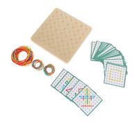 ZUNOXAZ Éducatif en Bois pour Garçon et Filles Planche à Picots Géométrique Montessori Petit Format 15X15X15 CM Couleur Aléatoire Outil d'apprentissage des Formes Couleur Aléatoire