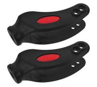 ZUNOXAZ Ensemble de 2 Bras de Fourche 8 Pouces avec Couvercle Anti-poussière pour Fauteuil Roulant, Pièces de Rechange Solide en Plastique, Kit Compatible pour Roues Pivotantes,