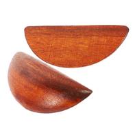 ZUNOXAZ Ensemble de 2 Tasses Yin Yang en Bois de Pêcher pour Décoration Hippie et Conseil Métaphysique