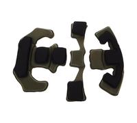 ZUNOXAZ Ensemble de Coussinets en Mousse à Mémoire de Forme pour Casque Doublure de Rechange Vert Olive Coussinets Amortisseurs Légers et Respirants Kit de Protection Intérieure