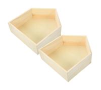 ZUNOXAZ Étagère Murale en Massif De Maison 2 Pièces Couleur Naturel Design Unique pour Chambre D'garçon Et Filles Salon Décoration Murale Rangement Polyvalent