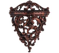 ZUNOXAZ Étagère Murale Flottante Multifonctionnelle en Résine, Taille Compacte, Finition Métallique, Capacité Élevée, pour Salon et Rangement Domestique, Support Décoratif Mural Simple