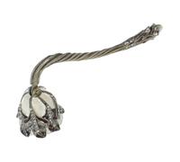 ZUNOXAZ Éteignoir à Bougie Rétro Alliage avec Incrustation de Strass Manche Long Ergonomique Extinction Sécurisée pour Bougies Parfumées et Chauffe-Plat Accessoire Élégant pour Amateurs