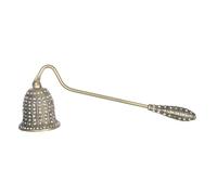 ZUNOXAZ Éteignoir à Bougie Vintage avec Manche Long et Incrustation de Strass Accessoire Élégant pour Extinction Sûre des Flammes et Décoration Élégante