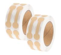 ZUNOXAZ Étiquettes Autocollantes en Papier Kraft Brun 2 Rouleaux Ruban Adhésif de Sécurité pour Emballage Présent Autocollants Faits Main pour Pâtisserie et Loisirs Créatifs Fermeture