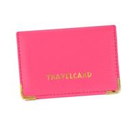 ZUNOXAZ Étui de Protection Carte Bancaire Ultra Mince Pochette Multi Compartiments Piratage RFID et Pratique pour Cartes de Crédit et Permis Rose