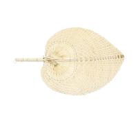 ZUNOXAZ Éventail Paille Tressée Main Ventilateur Portable Élégant pour Décoration Murale Naturelle et