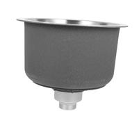 ZUNOXAZ Évier Rond Acier avec Vidange Mini Lavabo Compact pour Cuisine Bar Camping et Espaces Réduits Installation Encastrée Poser