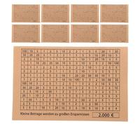 ZUNOXAZ Feuille De De D'économie D'argent 30 Pièces : Tableaux Budgétaires De Remplacement De 2 000 euros Pour Tirelire En Bois À Faire Soi-même - Autocollant De