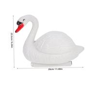 ZUNOXAZ Figurine Cygne Flottante Réaliste Étanche pour Étang Décoration Jardin Patio avec Support pour Paysage Extérieur