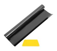 ZUNOXAZ Film Occultant Fenêtre Pet Noir Opaque Adhésif UV Protection Intérieure pour Chambre Bureau Vitrage Confidentialité