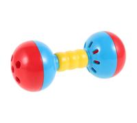 ZUNOXAZ Hochet Double Cloche pour Garçon Fille Portable Plastique Léger Améliore la Coordination Du Poignet pour Garçons et Filles Crèche et Maternelle Couleur Aléatoire Couleur Aléatoire