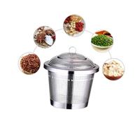 ZUNOXAZ Infuseur à Thé Acier Inoxydable avec Plateau Égouttoir Plat Filtre pour Tasse Unique Facile à Nettoyer Chaîne Longue Petit Modèle pour Tisanes et Épices