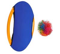 ZUNOXAZ Jeu de Attraper Balle Trampoline avec Raquette Élastique pour Garçon Fille Parent Garçon Fille Extérieur et Intérieur Coordination Main Œil Bleu Couleur Couleur Aléatoire
